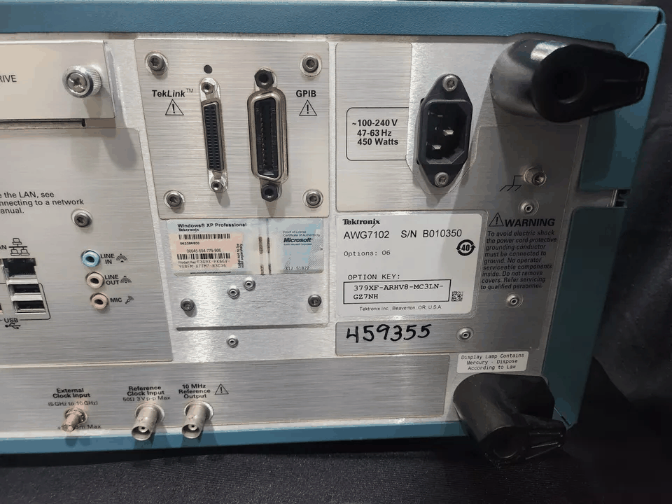 Tektronix AWG7102 Arbitrary Waveform Generator 10GS/s 2CH