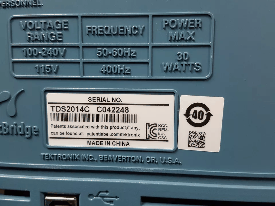 Tektronix TDS2014C Digital Oscilloscope 100MHz 4ch 2GS/s TPP0201 x 4