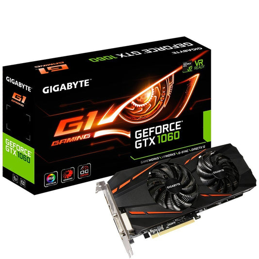 Gigabyte GeForce GTX 1060 G1 Gaming OC 6GB GDDR5 Graphics Card [g1207367608]
