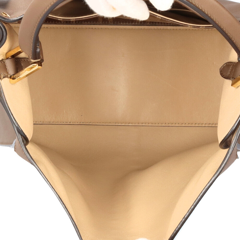 Fendi 8BN310 Shoulder Bag Leather Brown Ladies [u1179525486]