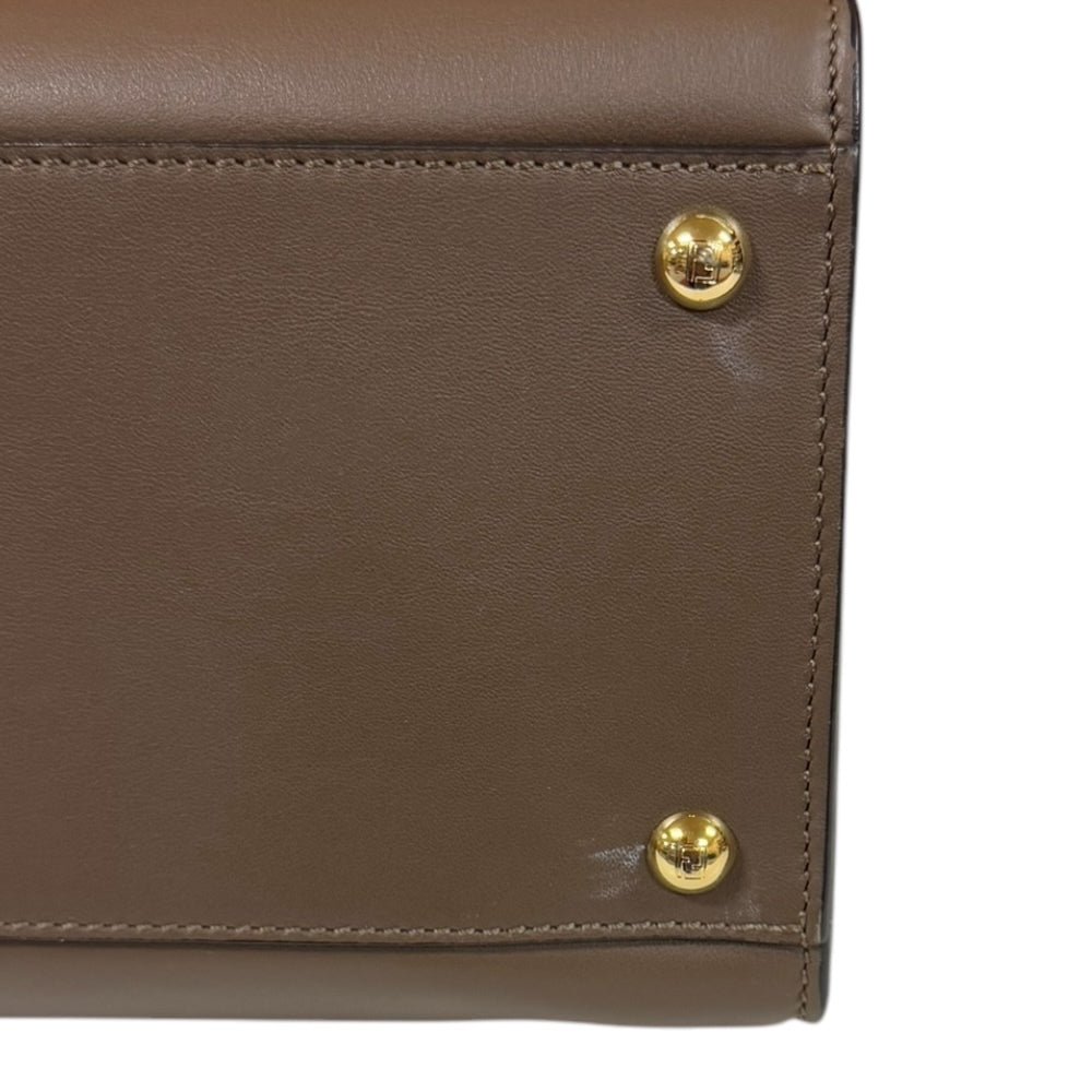 Fendi 8BN310 Shoulder Bag Leather Brown Ladies [u1179525486]