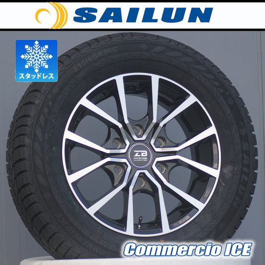 [Studless] 200 Series Hiace Hiace Vehicle Inspection Compatible SAILUN Commercio ICE 215/65R16 16 Inch Tire Wheel New Set of 4 Made in 2024 [v1196936137]