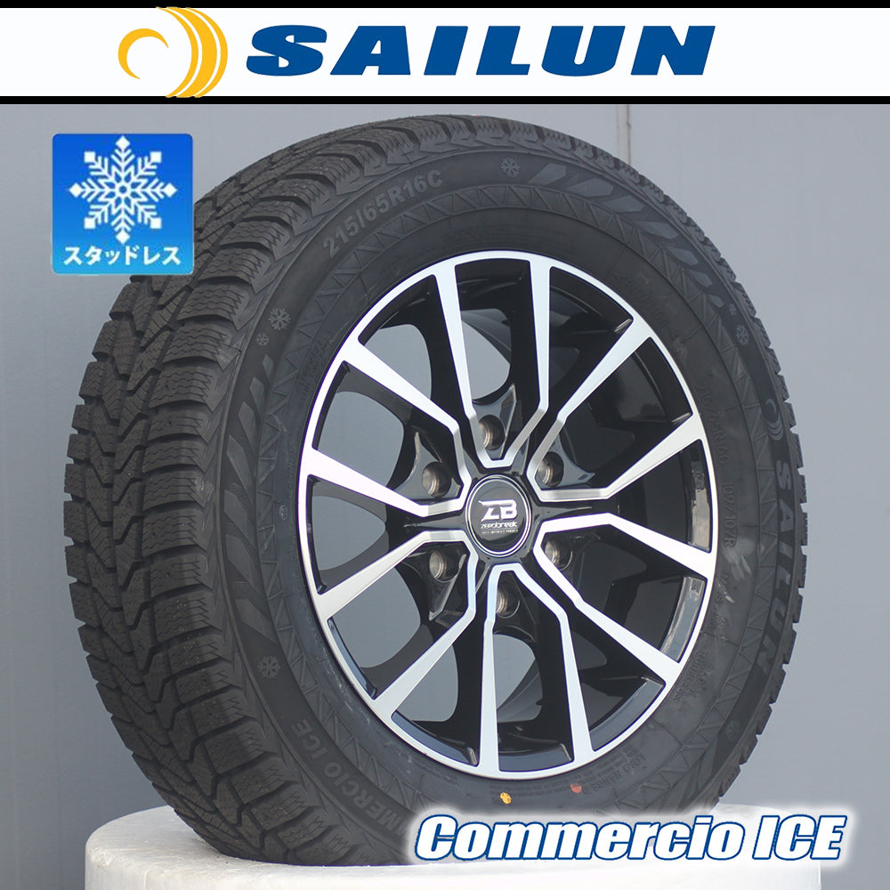 [Studless] 200 Series Hiace Hiace Vehicle Inspection Compatible SAILUN Commercio ICE 215/65R16 16 Inch Tire Wheel New Set of 4 Made in 2024 [v1196936137]