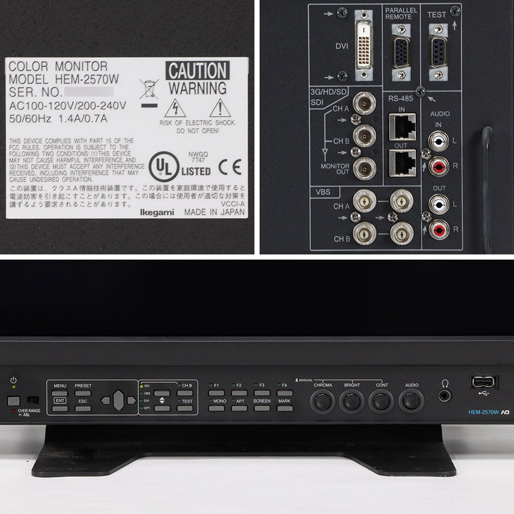 Ikegami HEM-2570W 25-Inch Multi-Format OLED Master Monitor [e1197028427]
