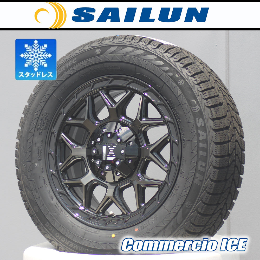 [Car model] 200 series HIACE | Vehicle inspection compatible 2024 studless SAILUN Commercio ICE 215/65R16 16 inch new set of 4 LEXXEL InFerno [b1197116810]