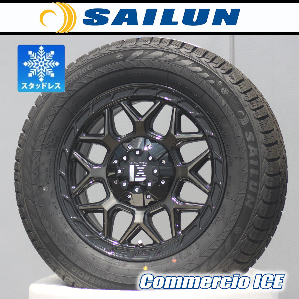 [Car model] 200 series HIACE | Vehicle inspection compatible 2024 studless SAILUN Commercio ICE 215/65R16 16 inch new set of 4 LEXXEL InFerno [b1197116810]