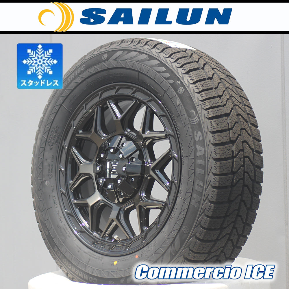 [Car model] 200 series HIACE | Vehicle inspection compatible 2024 studless SAILUN Commercio ICE 215/65R16 16 inch 4 piece set LEXXEL InFerno [p1197112311]