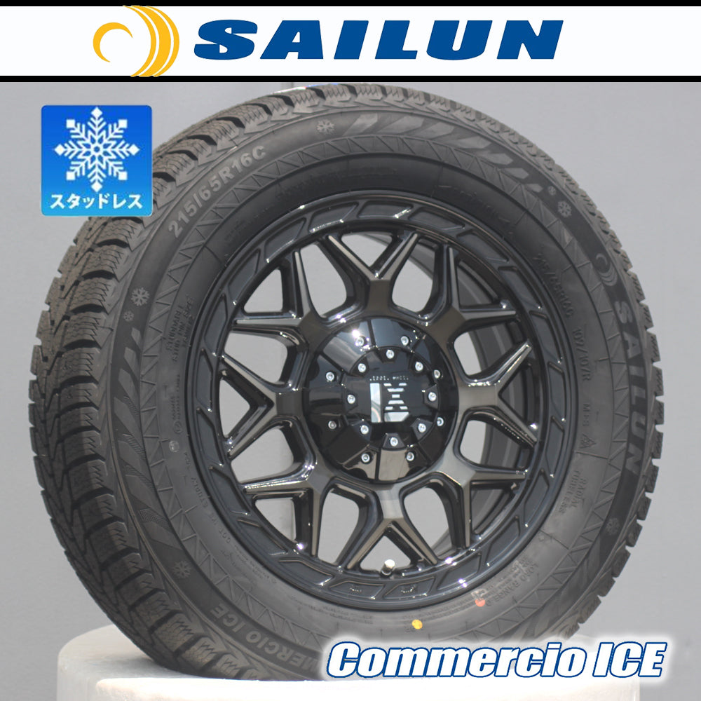 [Car model] Hiace 200 series HIACE｜2024 studless SAILUN Commercio ICE 215/65R16 16 inch 4 piece set LEXXEL InFerno vehicle inspection compatible [o1197118812]