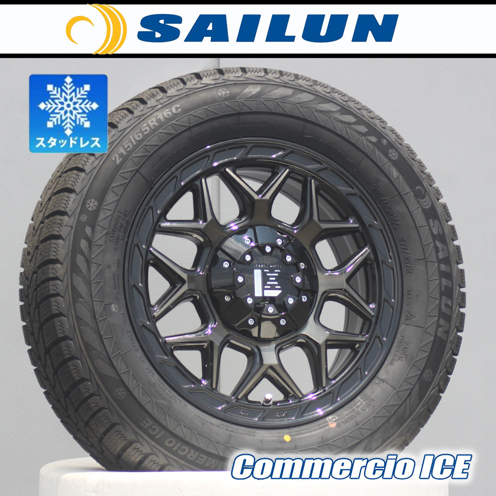 [Car model] Hiace 200 series HIACE｜2024 studless SAILUN Commercio ICE 215/65R16 16 inch 4 piece set LEXXEL InFerno vehicle inspection compatible [o1197118812]