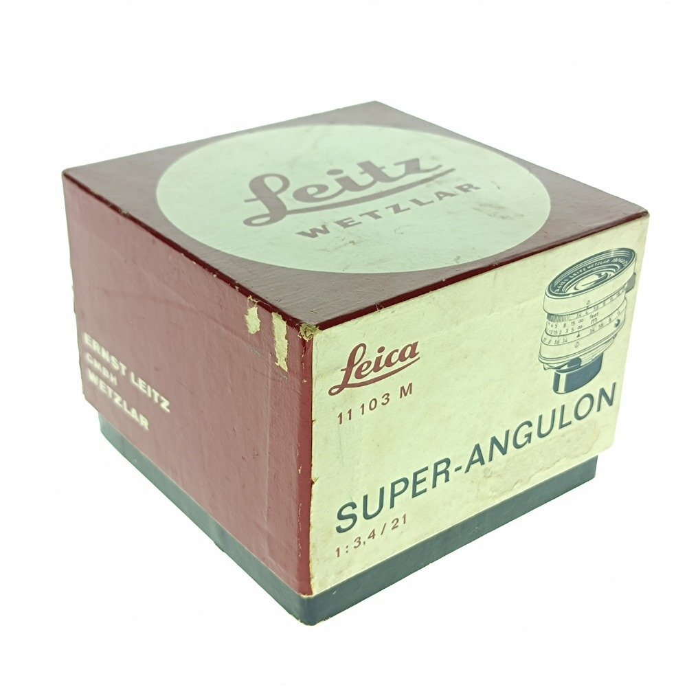 Leica SUPER-ANGULON 1:3.4 /21 11103M Camera Lens Manual Focus with Box [s1197630164]