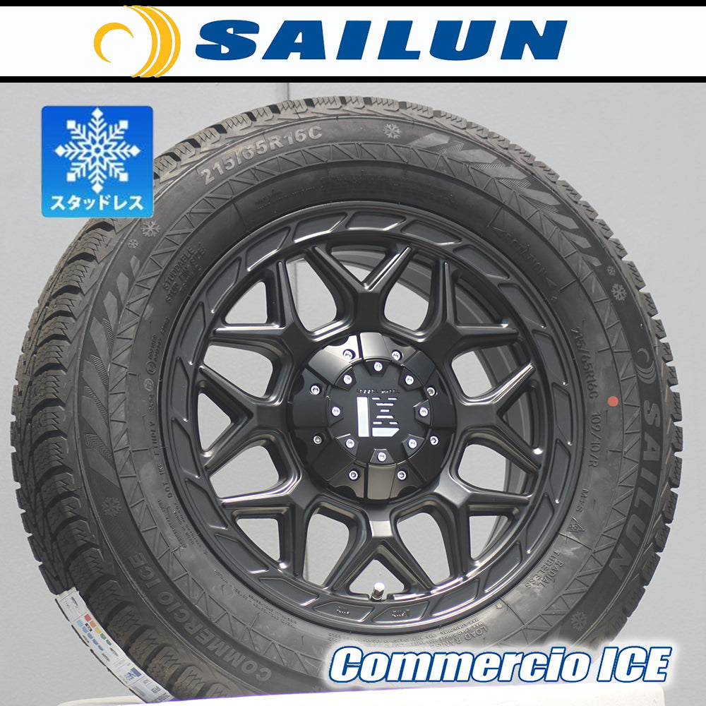 Bargain items available now! [Car model] Hiace 200 series HIACE｜2024 studless tire SAILUN Commercio ICE 215/65R16 16 inch LEXXEL InFerno [e1200674655]