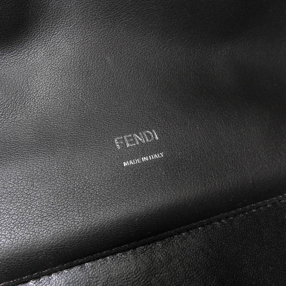 Fendi 8BN304 Handbag Leather Dark Brown [r1203394147]