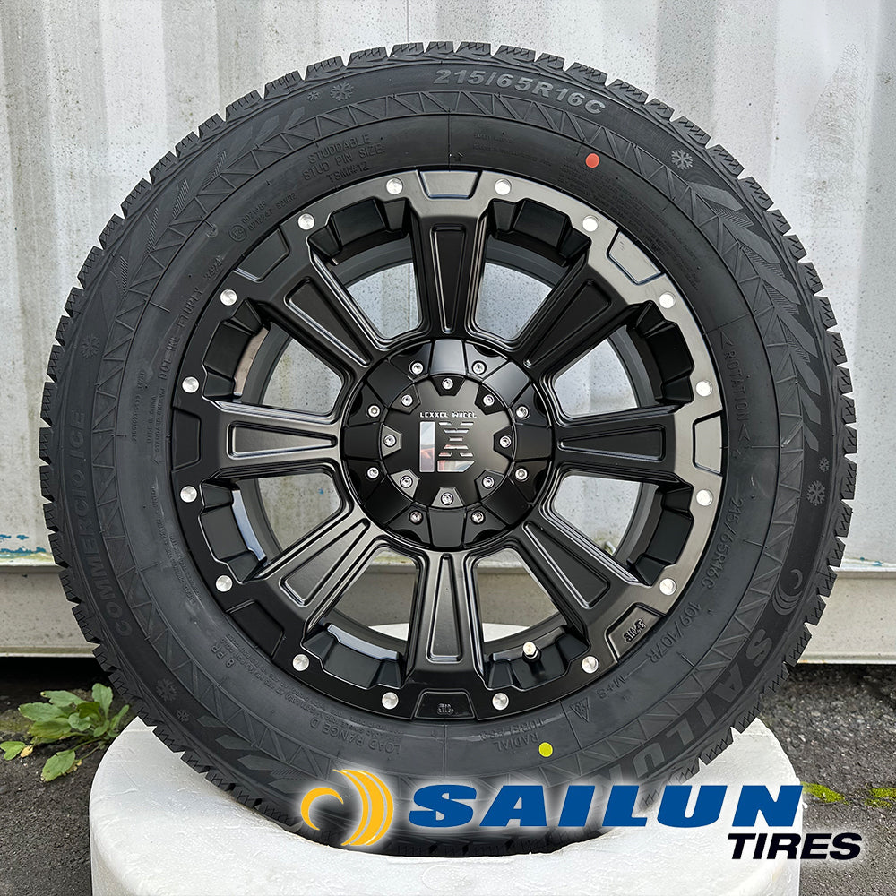2024 ready-to-delivery HIACE exclusive studless tire wheel 16 inch SAILUN COMMRECIO ICE 215/65R16 set of 4 DeathRock [o1205495749]