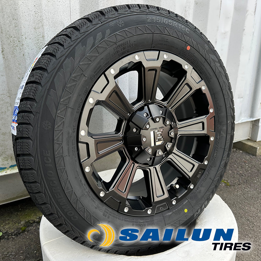2024 ready-to-delivery HIACE exclusive studless tire wheel 16 inch SAILUN COMMRECIO ICE 215/65R16 set of 4 DeathRock [o1205495749]