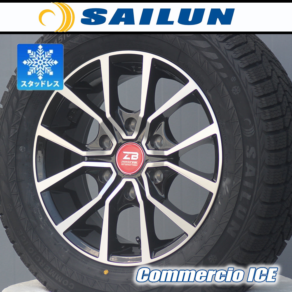 [Car model] 200 series Hiace | 2024 studless SAILUN Commercio ICE 215/65R16 16-inch tires and wheels New set of 4 Vehicle inspection compatible [u1205497199]
