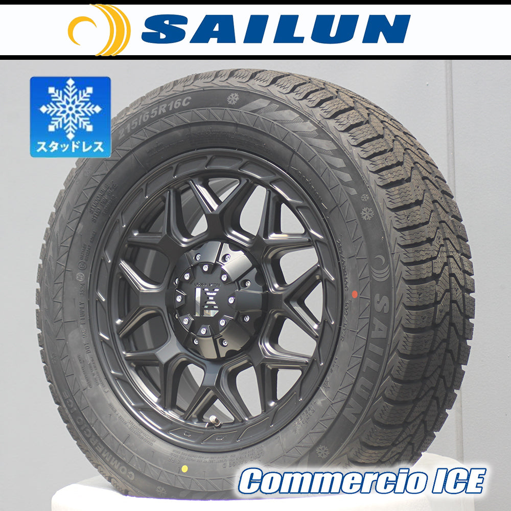 [Car model] 200 series HIACE | Studless 2024 vehicle inspection compatible InFerno siren 215/65R16 16 inch new set of 4 [s1205495230]