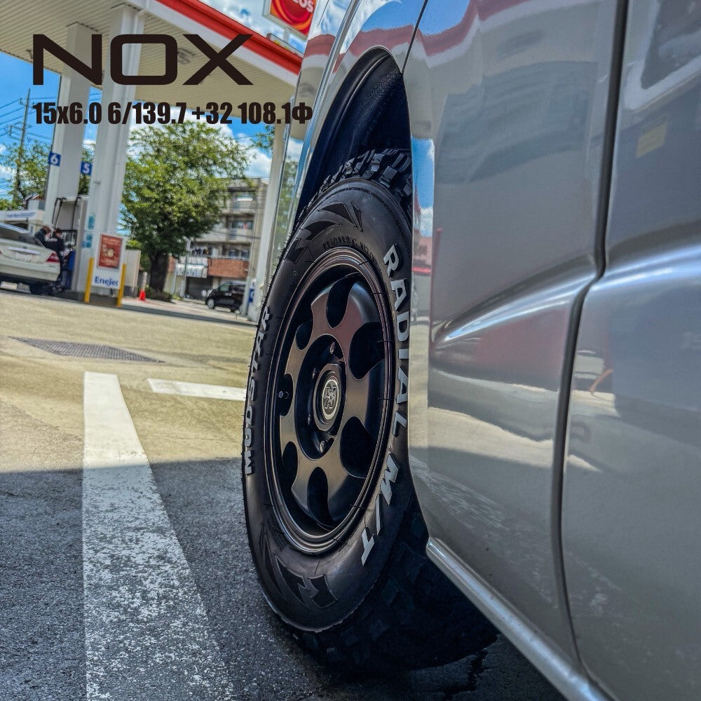 2024-2025 Studless Set of 4 Levi Knox NOX 15x6.0J 6/139.7+32 MBK Bridgestone VL10 195/80R15 Regius Ace HIACE [m1205643148]
