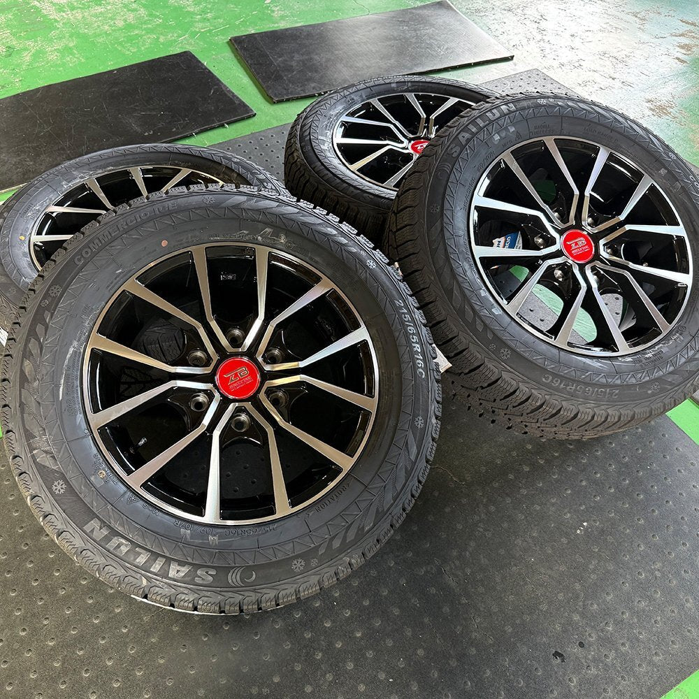 Immediate delivery [transparent/damaged item] Studless 200 series Hiace 4 new tires wheels winter SAILUN 215/65R16 16 inch Zerobreak FORCE Made in 2024 [1205780183]