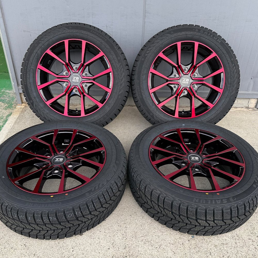 [Special price reduction! ] Hiace 200 series studless tire wheel SAILUN 215/60R17 17 inch Zerobreak FORCE new set of 4 [u1206143474]