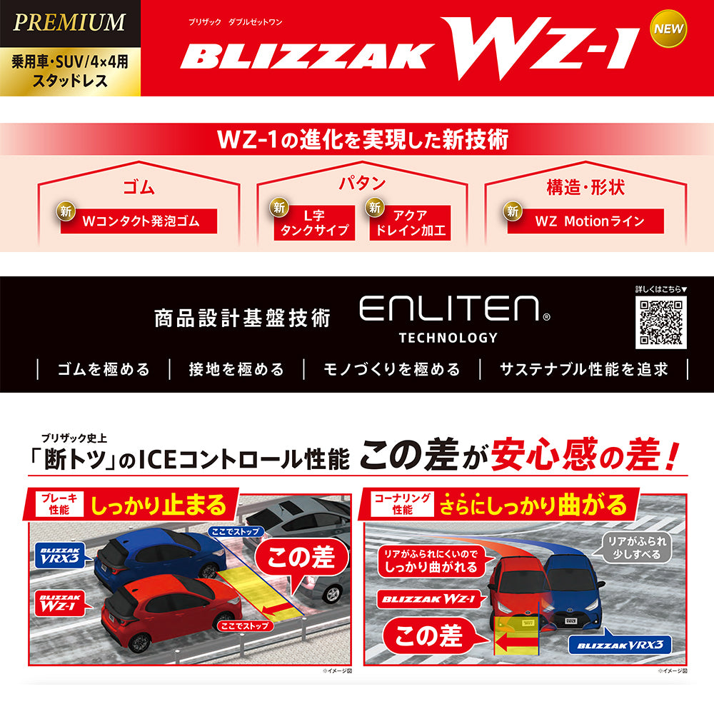 Bridgestone Blizzak WZ-1 195/80R15 Tire Set for Hiace Regius Ace [s1208692688]