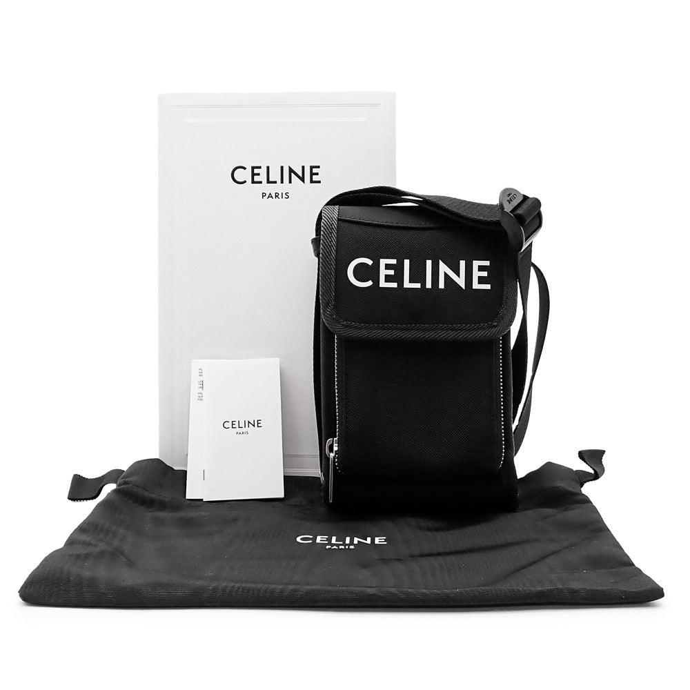 CELINE 10K032EIY Phone Pouch Shoulder Bag Nylon Black [e1209163021]