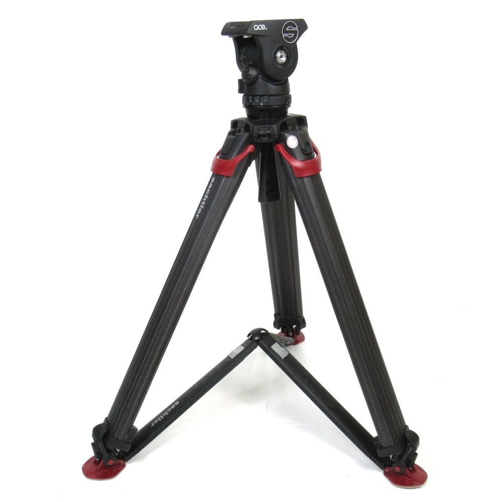 Sachtler ace XL Tripod Head + Flowtech 75 Carbon Tripod Set with Soft Case [m1209980557]
