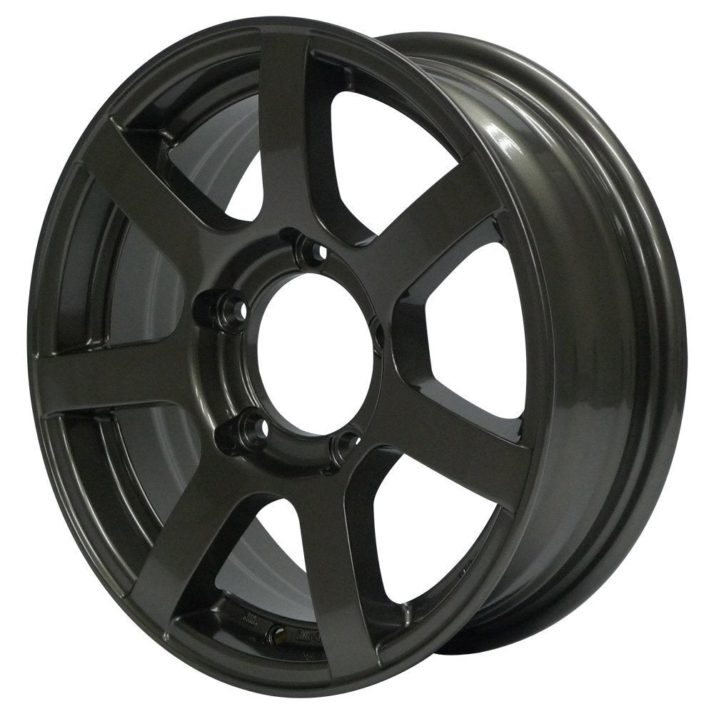 MUD-S7 16 inch 5.5J +20 Gunmetal Wheels + DUNLOP GRANDTREK PT5 175/80R16 91S Tires [1211578297]