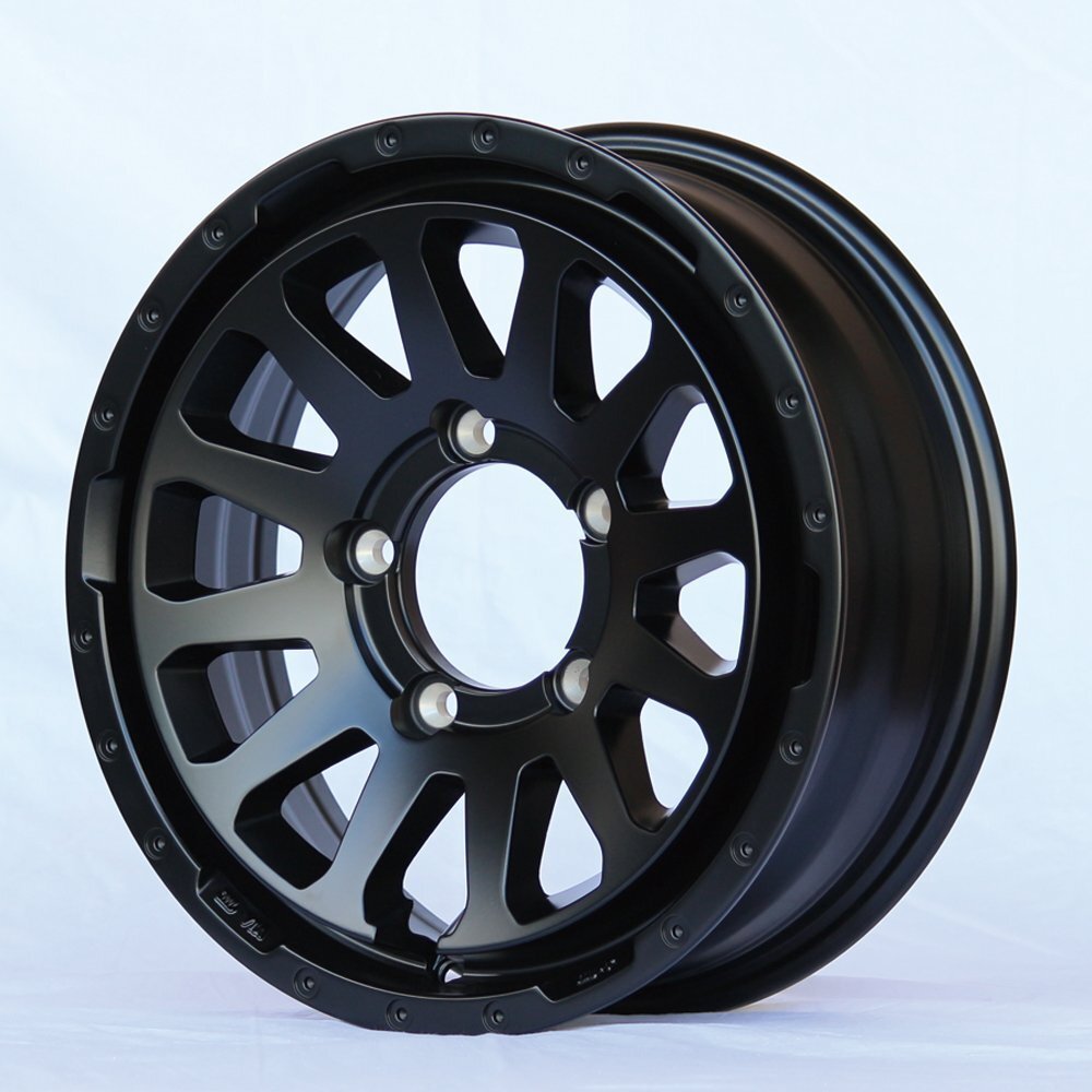MUD-ZEUS Jimny 5.5J+20 Matte Black DUNLOP GRANDTREK MT2 195R16C Set of 4 [u1211578936]