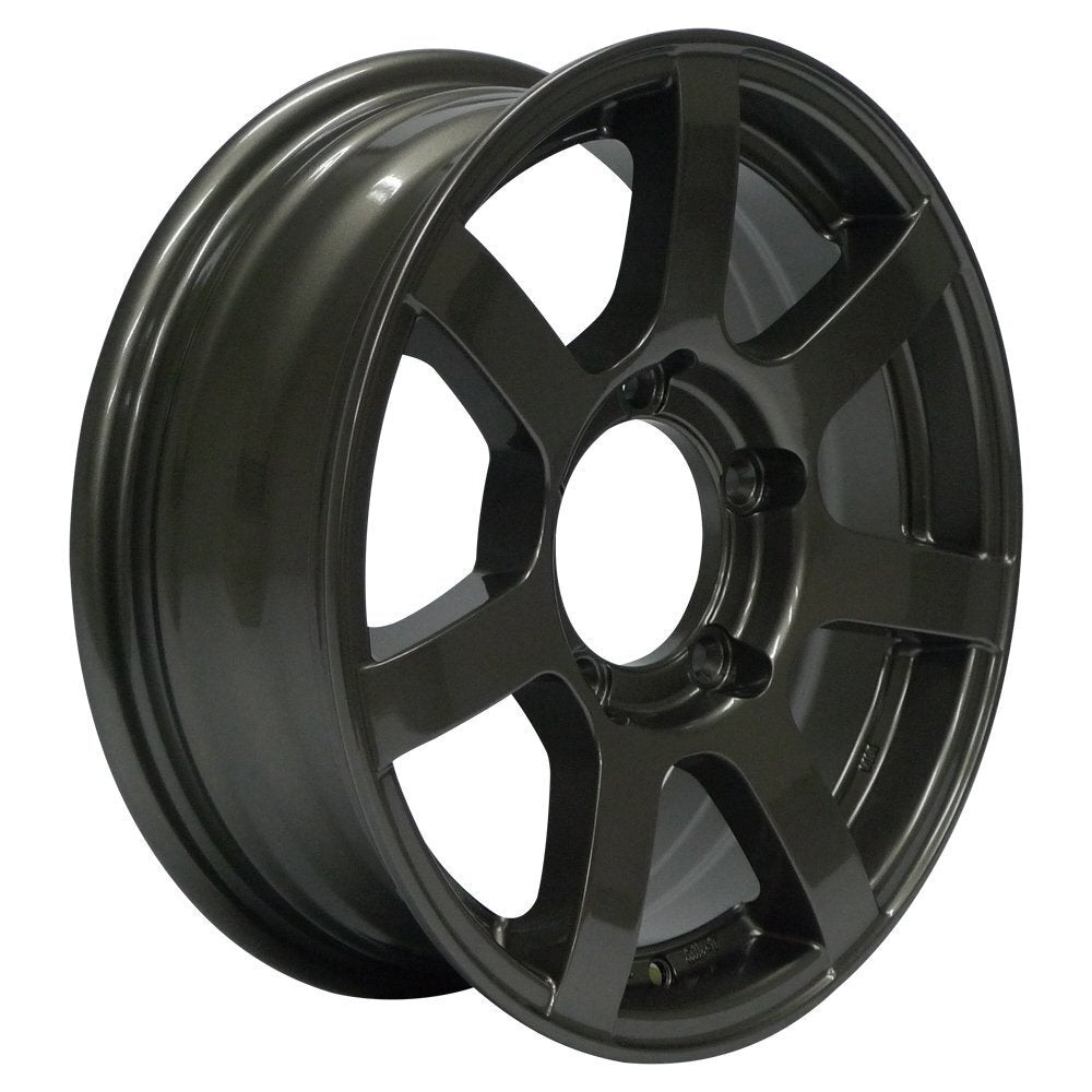 MUD-S7 16 inch 5.5J +20 Gunmetal Wheels + DUNLOP GRANDTREK PT5 175/80R16 91S Tires [1211578297]