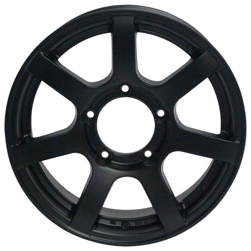 MUD-S7 16 Inch 5.5J +20 Matte Black Wheels with DUNLOP GRANDTREK PT5 225/70R16 103H Tires [s1211579099]