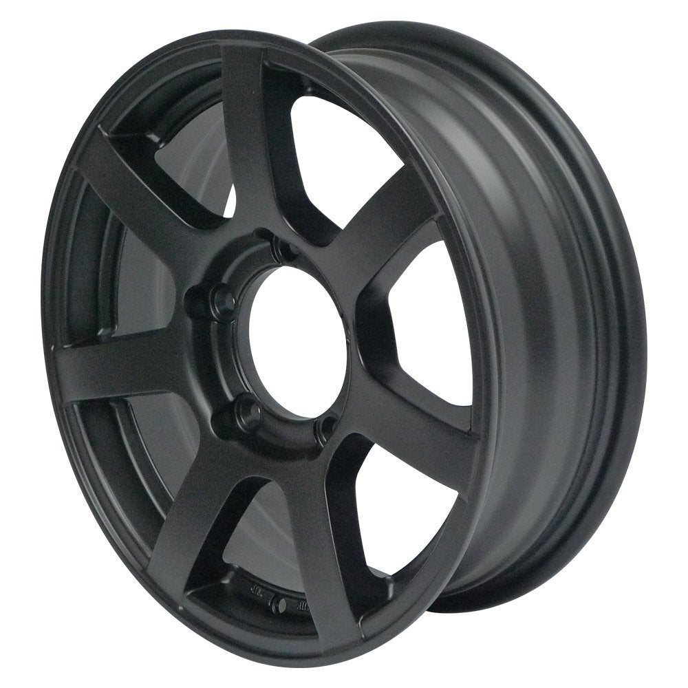 MUD-S7 16 Inch 5.5J +20 Matte Black Wheels with DUNLOP GRANDTREK PT5 225/70R16 103H Tires [s1211579099]