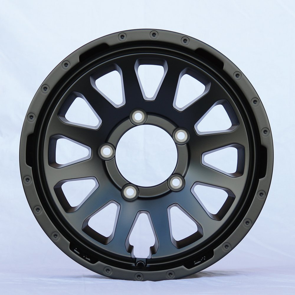 MUD-ZEUS Jimny 5.5J+20 Matte Black DUNLOP GRANDTREK MT2 195R16C Set of 4 [u1211578936]