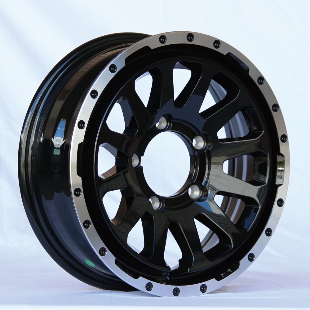 MUD-ZEUS 16 inch 5.5J +20 Gloss Black DUNLOP GRANDTREK PT5 225/70R16 103H [c1211583266]