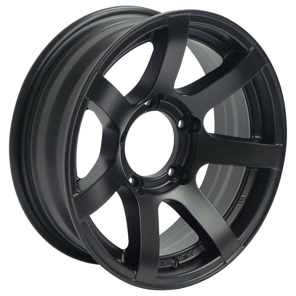 MUD-S7 16 inch 5.5J -20 Matte Black + DUNLOP GRANDTREK PT5 175/80R16 91S [h1211578646]