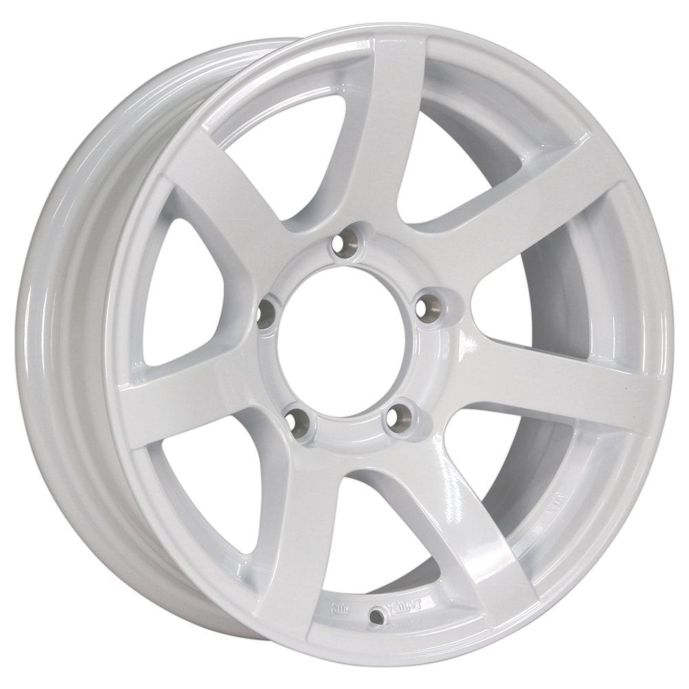 MUD-S7 16 inch 5.5J -20 Shine White Wheels + DUNLOP GRANDTREK PT5 225/70R16 103H Tires [j1211579433]