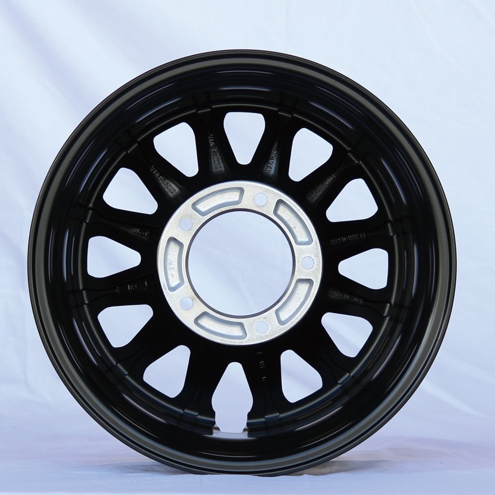MUD-ZEUS Jimny 5.5J-20 Gloss Black DUNLOP GRANDTREK AT5 175/80R16 Set of 4 [f1211587258]