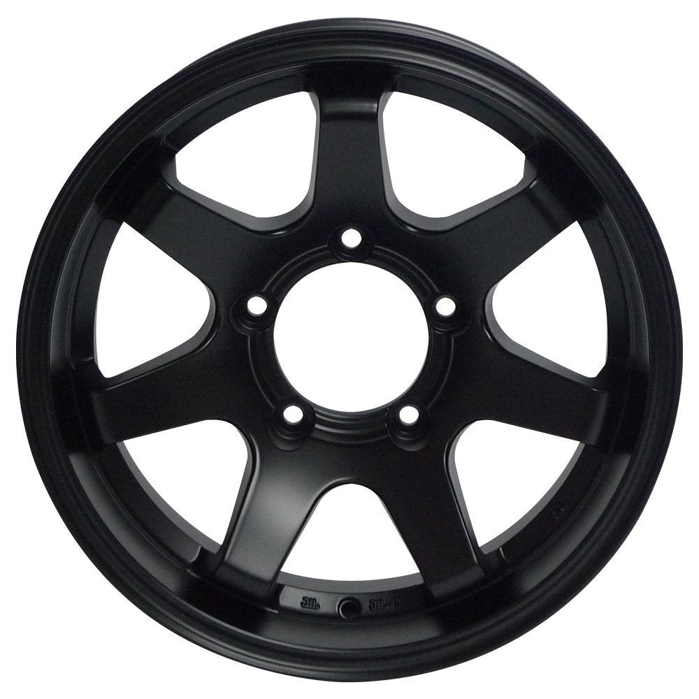 MUD-SR7 Jimny Matte Black Wheels DUNLOP GRANDTREK AT5 Tires 175/80R16 Set of 4 [p1211579091]
