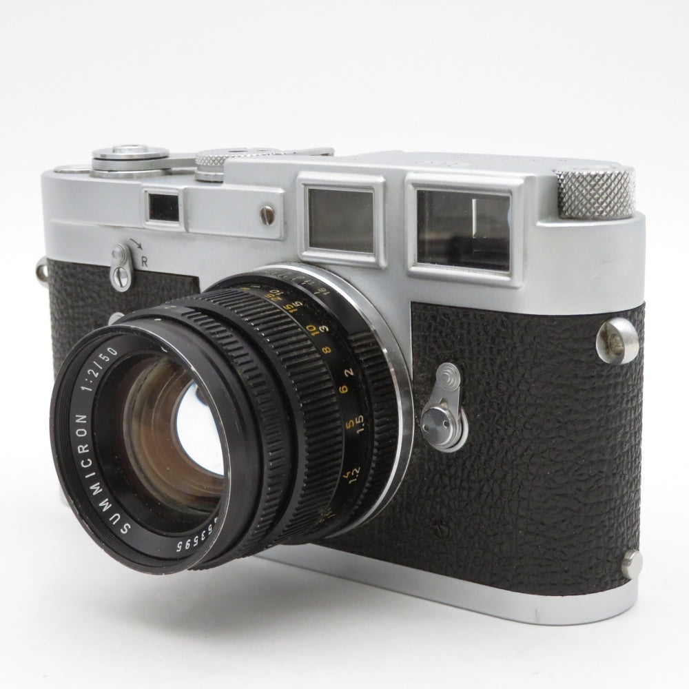 1 yen~ Leica M3 Film Camera SUMMICRON 50mm F2 LEITZ WETZLAR with case Operation confirmed 4328986 [h1211737093]