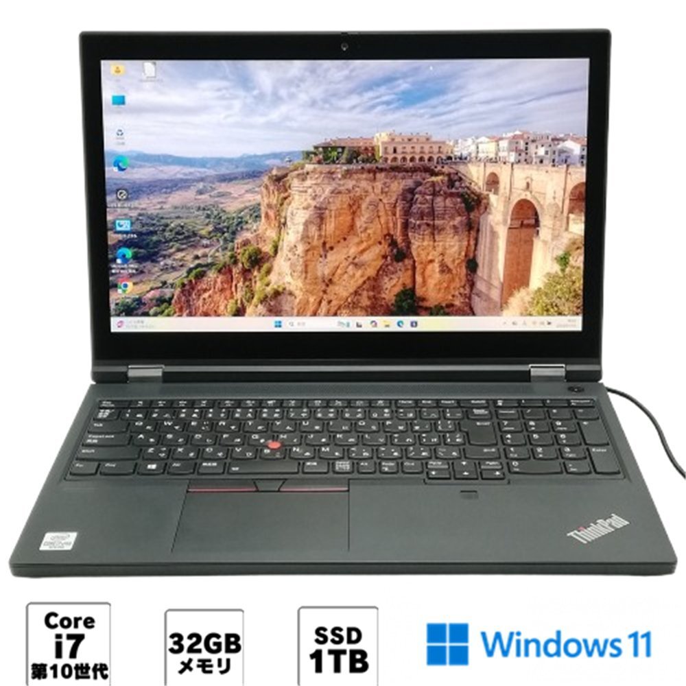 Lenovo P15 Gen1 Laptop Core i7 10850H 32GB SSD 4K LCD NVIDIA Windows 11 [w1215824500]