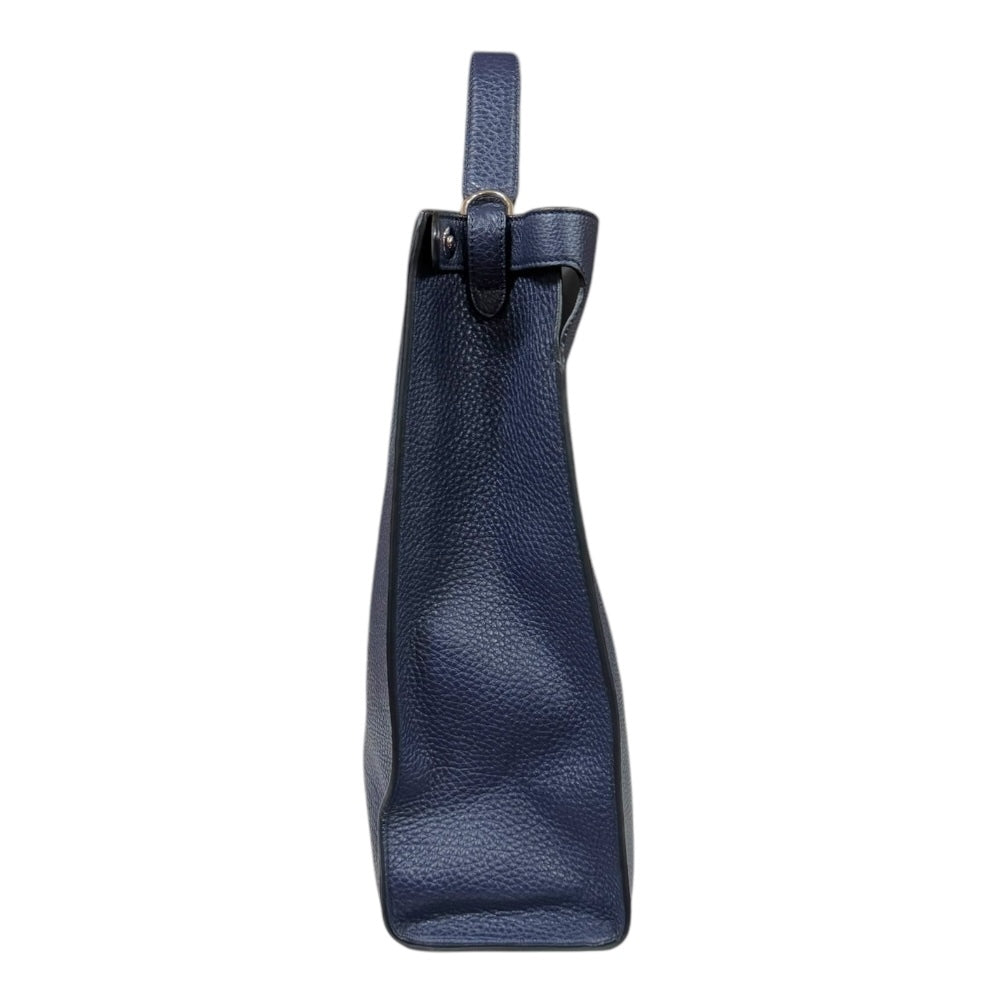 Fendi 7VA447 Tote Bag Leather Navy Men's [g1240735026]