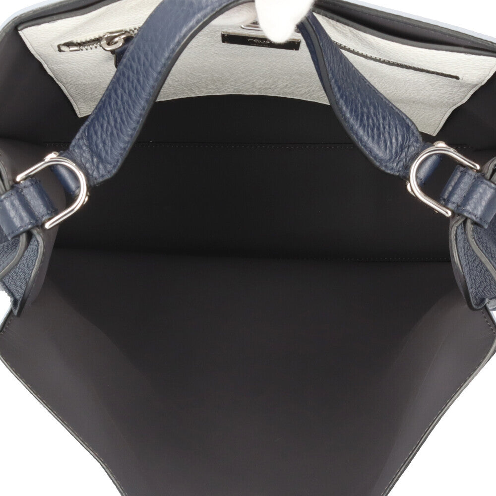 Fendi 7VA447 Tote Bag Leather Navy Men's [g1240735026]