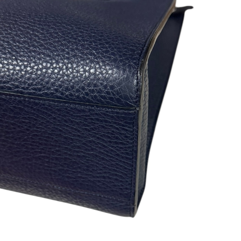 Fendi 7VA447 Tote Bag Leather Navy Men's [g1240735026]