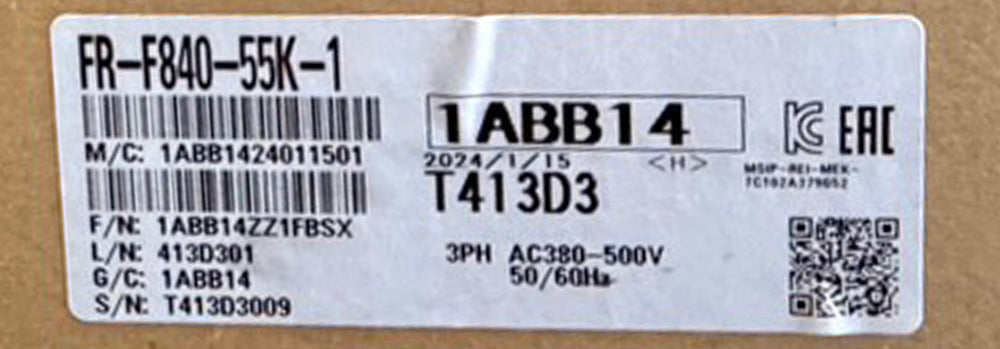 Mitsubishi Electric FR-F840-55K-1 Inverter 55kW (open box) [c1236359391]