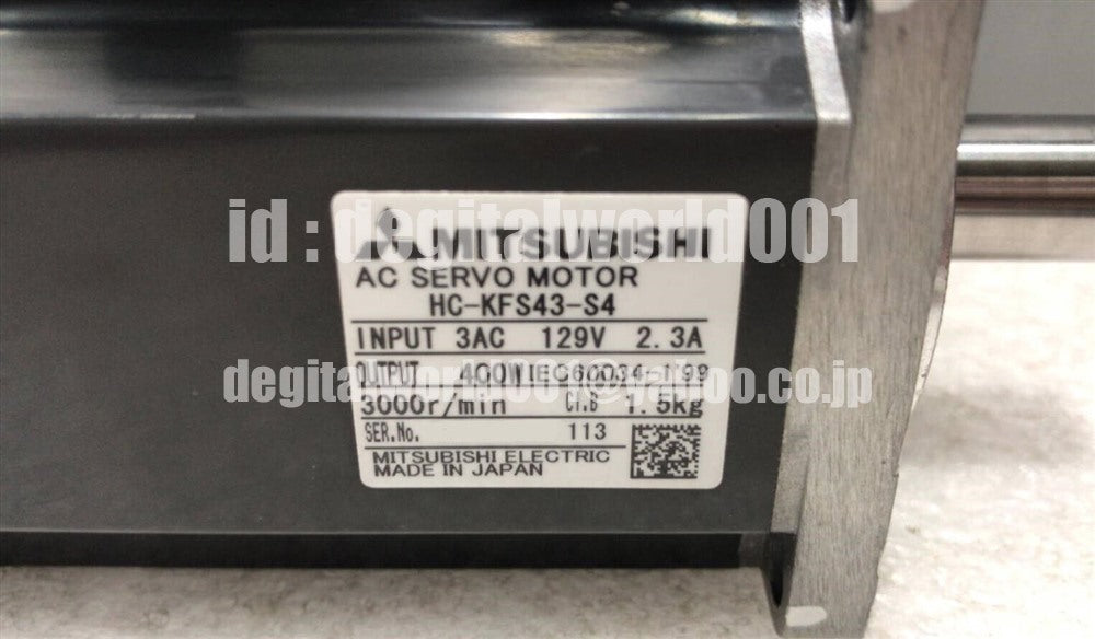 MITSUBISHI HC-KFS43-S4 Servo Motor [t1096917496]