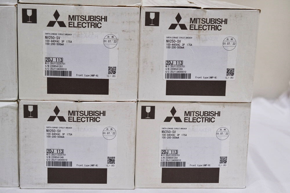 Mitsubishi Electric NV250-SV Earth Leakage Breaker 3P 175A Set of 10 [p1172310103]