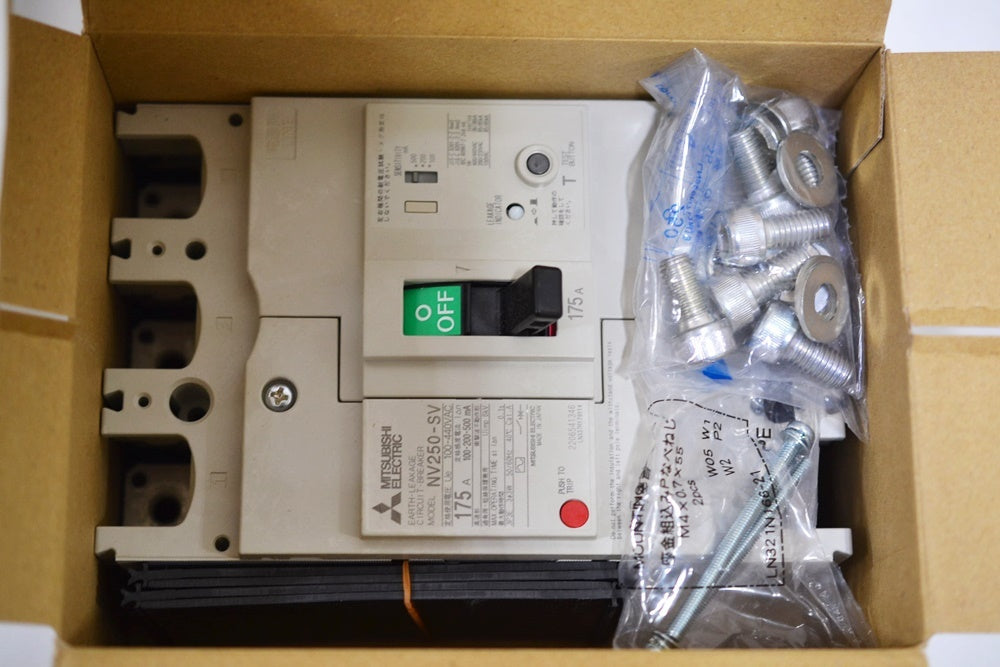 Mitsubishi Electric NV250-SV Earth Leakage Breaker 3P 175A Set of 10 [p1172310103]