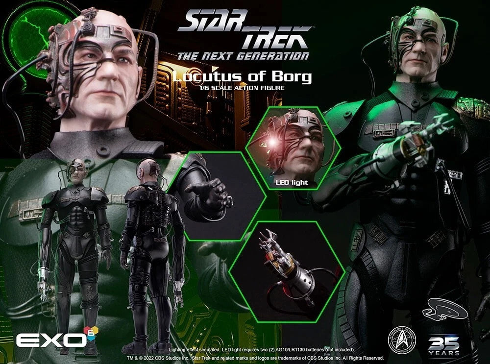 EXO-6 EXO-01-003 Locutus of Borg Action Figure [b1217167336]