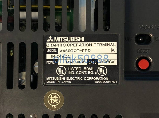 MITSUBISHI A960GOT-EBD Touch Panel [s1100866672]