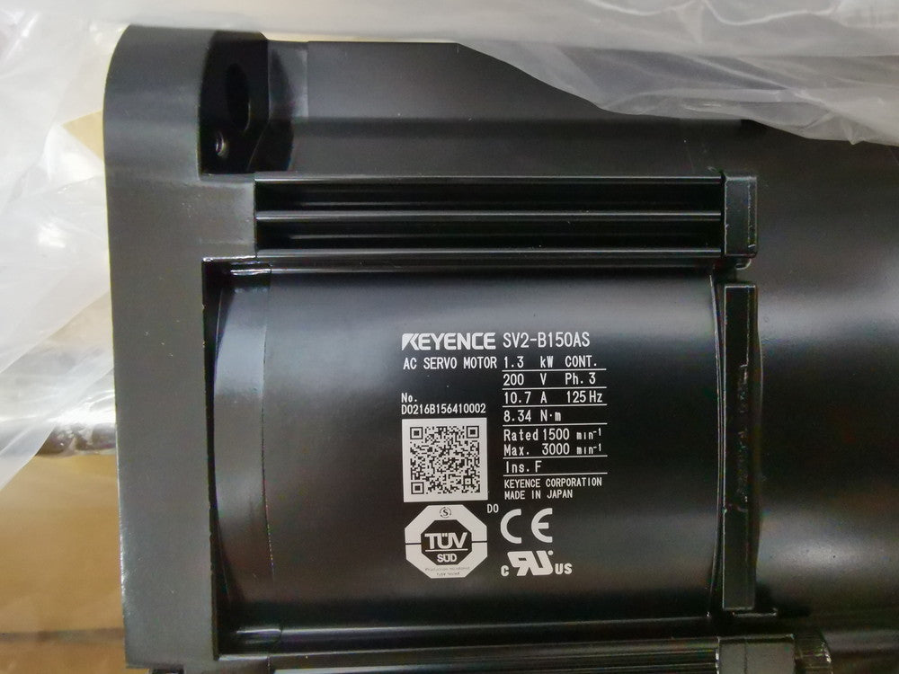 KEYENCE SV2-B150AS AC Servo Motor 1.5KW Straight Shaft [c1121096668]