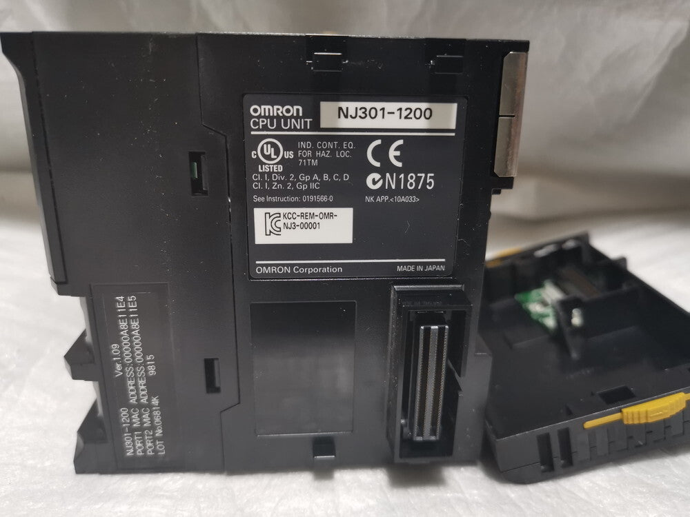 OMRON NJ301-1200 PLC CPU Device High Speed High Precision High Reliability [s1171598490]
